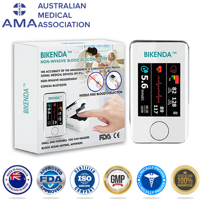 🏬Official Store | Bikenda™ A.M.A.-Approved Non-Invasive Blood Sugar Monitor [99.9% Accuracy]🏆+ Free Gift🎁